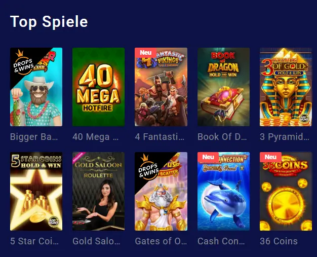 Frumzi Casino games